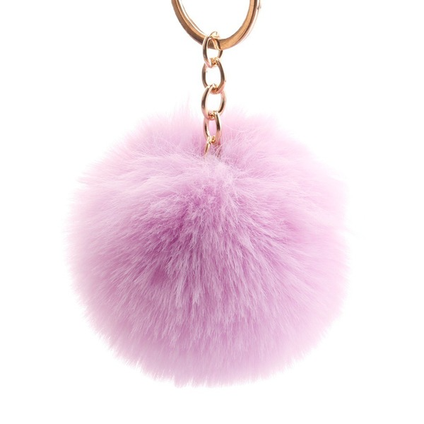 Wholesale 7CM Fur Ball Pom Pom Keychain